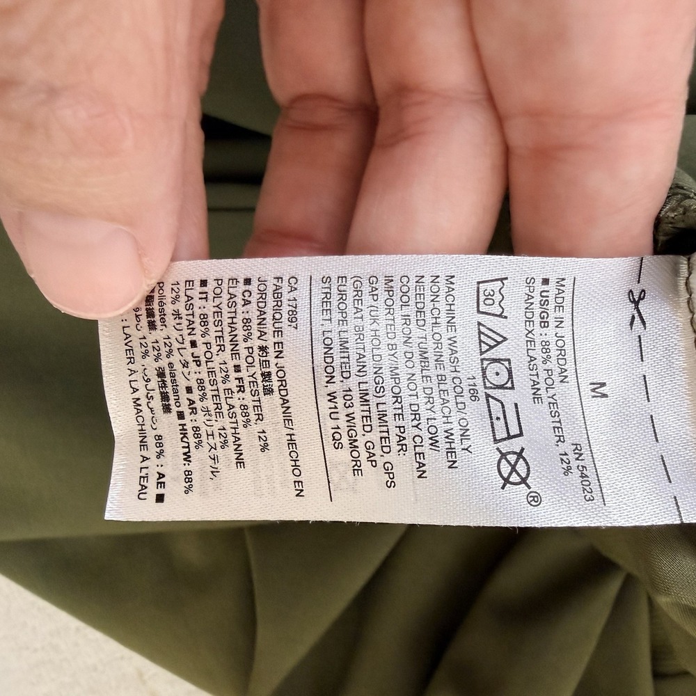 GAP Fit Women's Med Green Slicky Jogger Athleisure Training Pants Running - Picture 7 of 7